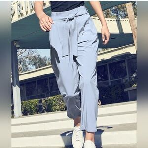Athleta Skyline Pant II Tie Waist Light Blue LightWeight Size 2